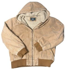 G.H. Bass & Co. Hooded Canvas Jacket Sz M